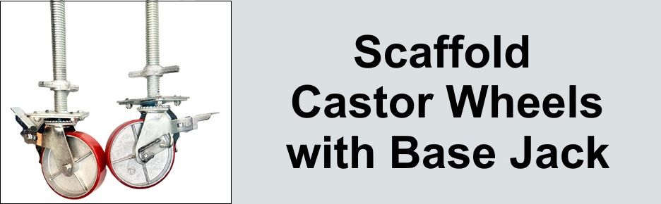 Scaffolding castor wheel with Base Jack
