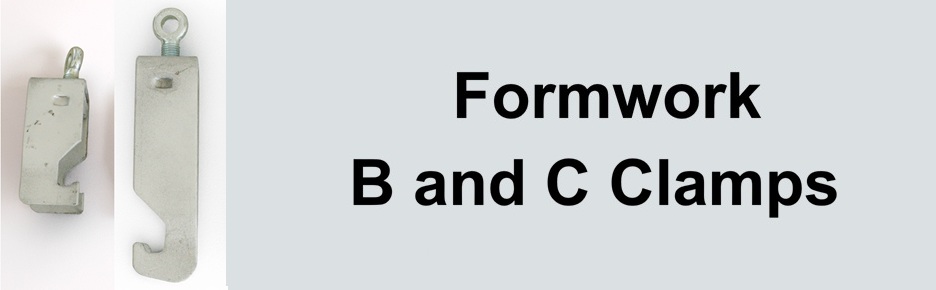 Formwork B and C Clamps with eye bolt and plate