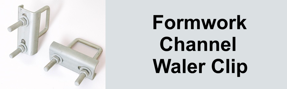 Formwork channel waler clip