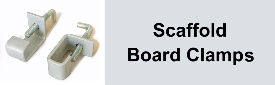 Scaffold board clamps