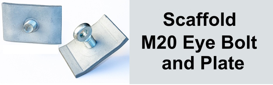 Scaffolding M20 eye bolt and plate