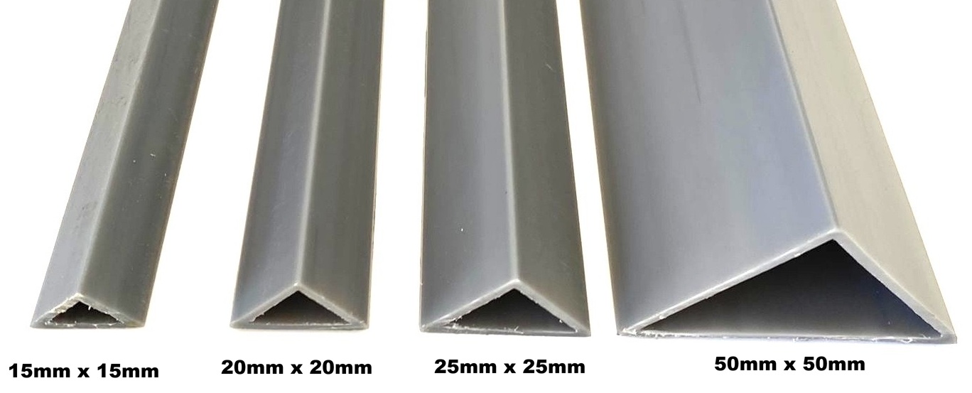 Chamfers or Corner Fillets 10x10mm, 20x20mm, 25x25mm and 50x50mm