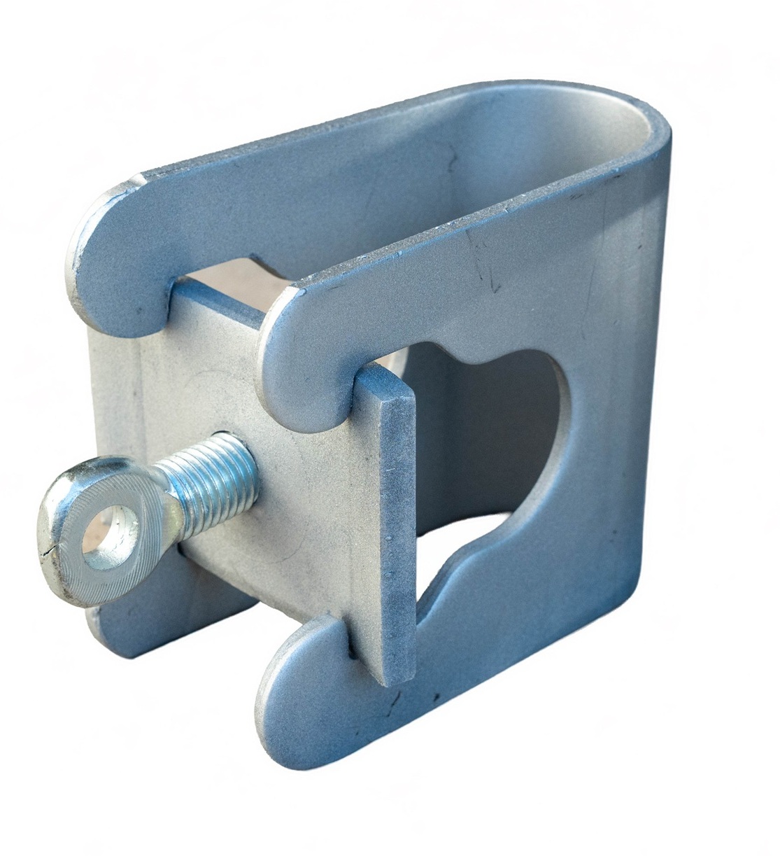 Scaffold band and plate with eye bolt